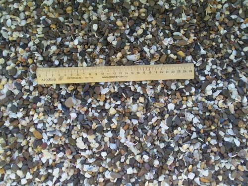 Галька крымская фр. 5-10 мм.
