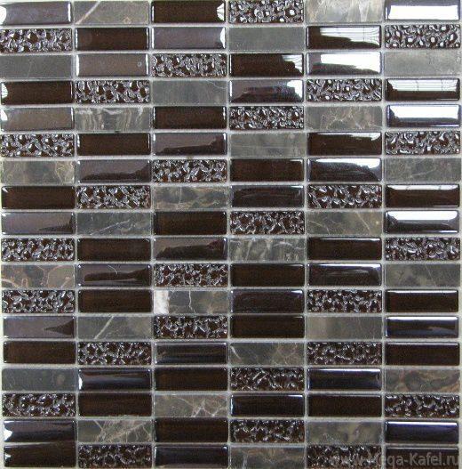 Мозаика стеклянная Super Line (brown)