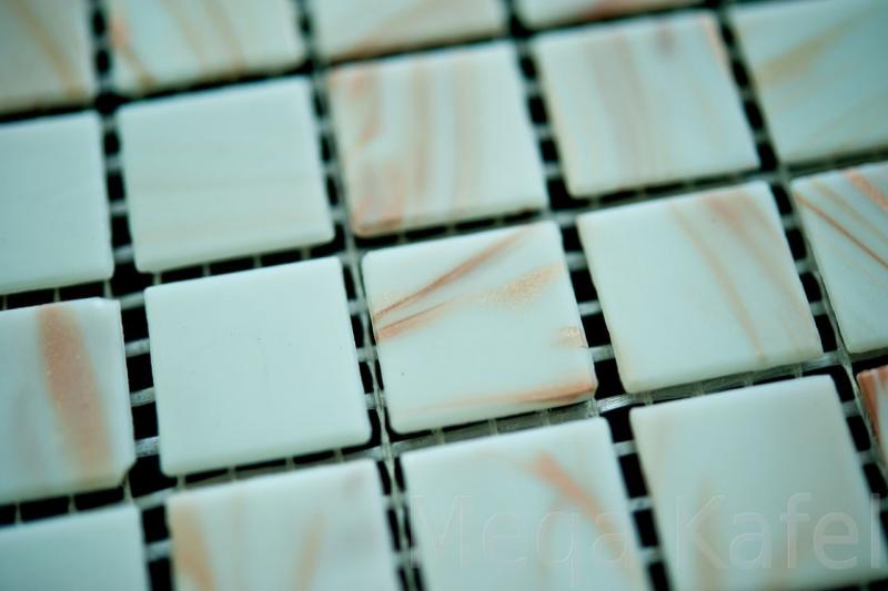 Мозаика стеклянная GS-White 01