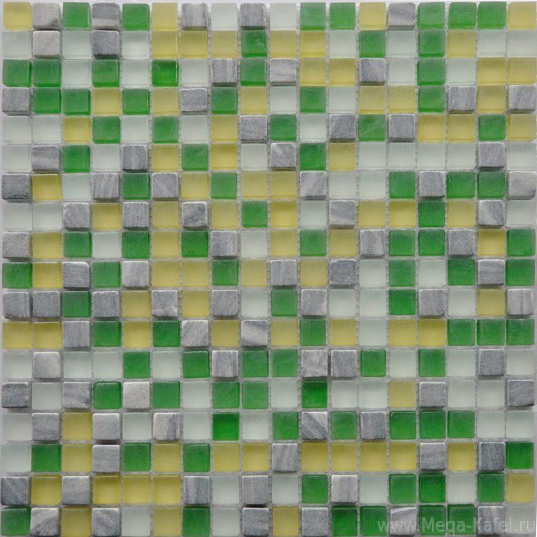 Мозаика на сетке стеклянная GS084