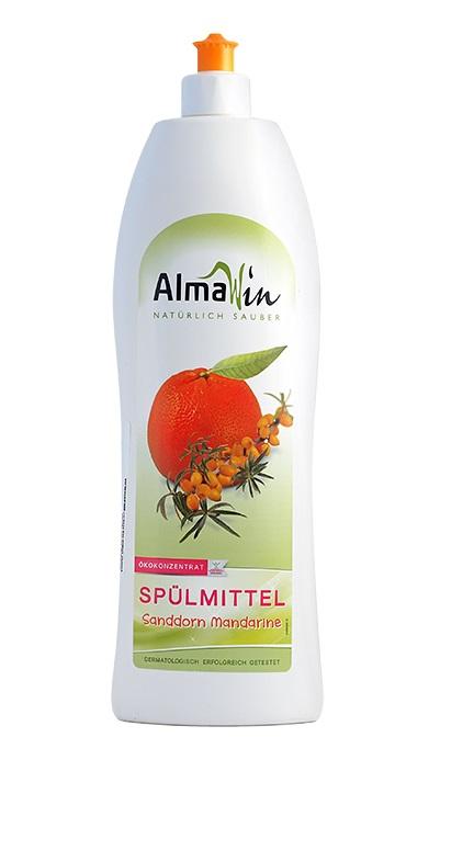 Средство для мытья посуды Облепиха и Мандарин, AlmaWin экоконцентрат 1л