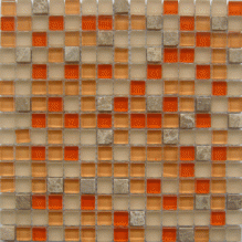 Мозаика на сетке стеклянная GS076