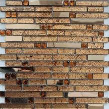 Мозаика на сетке стеклянная XY160