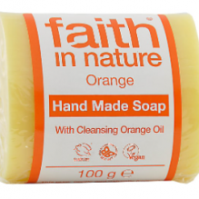 Увлажняющее мыло ручной работы Faith in nature 100г с маслом Апельсина